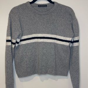 Gray Brandy Melville Striped Sweater